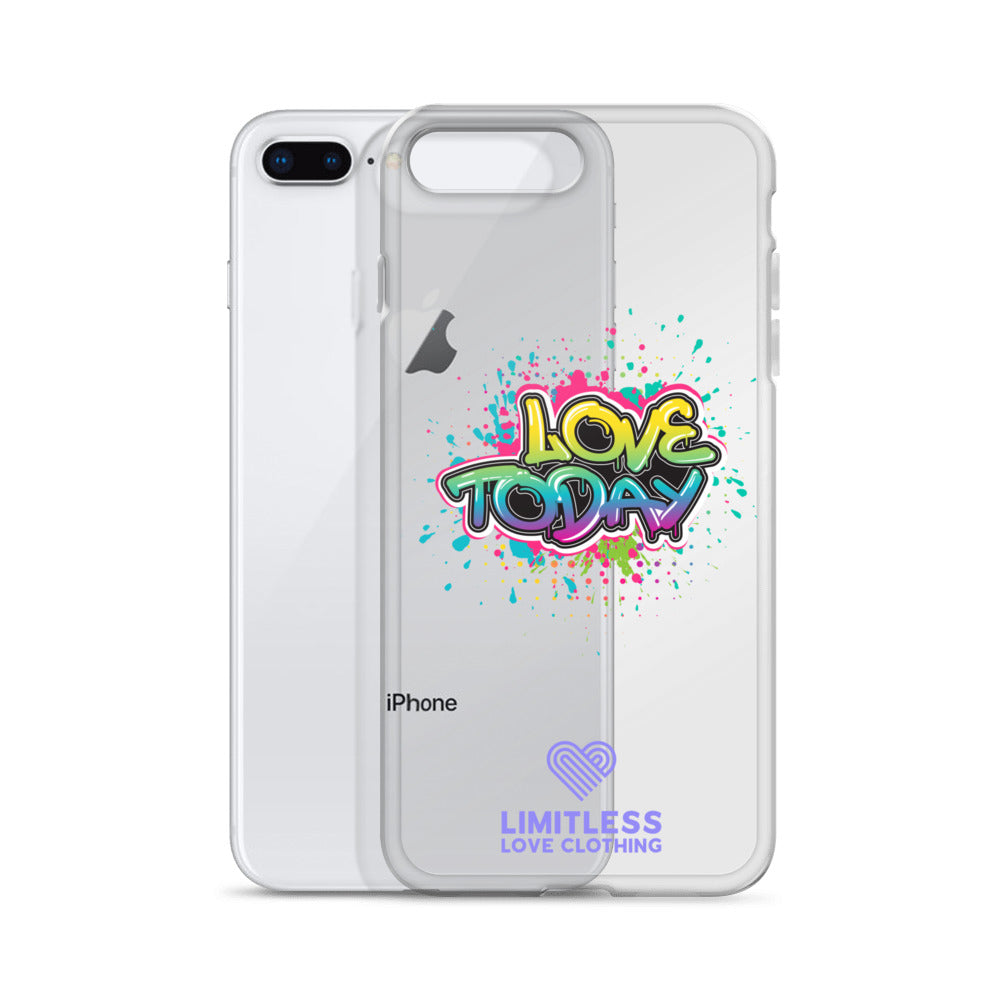 Graffitlove Logo'd Clear Case for iPhone®