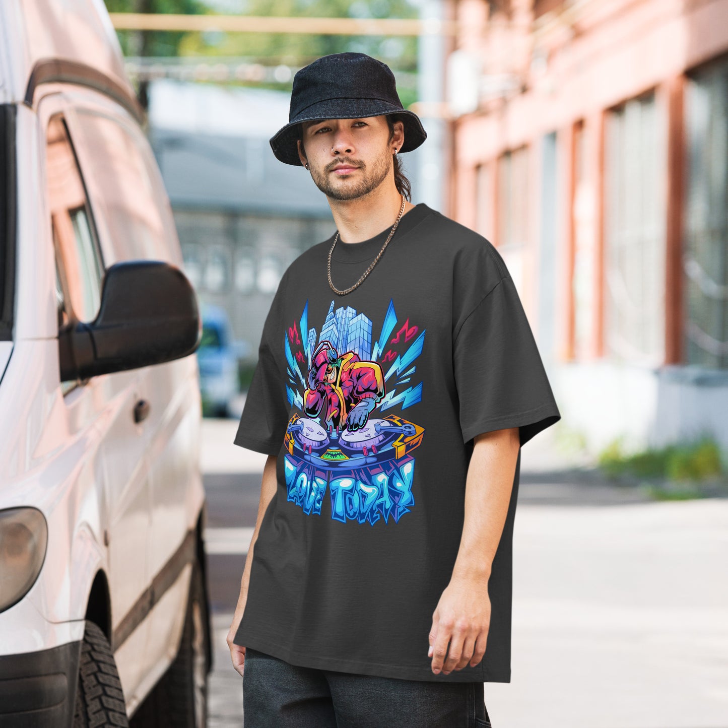 Nonstop Love Oversized Faded T-shirt