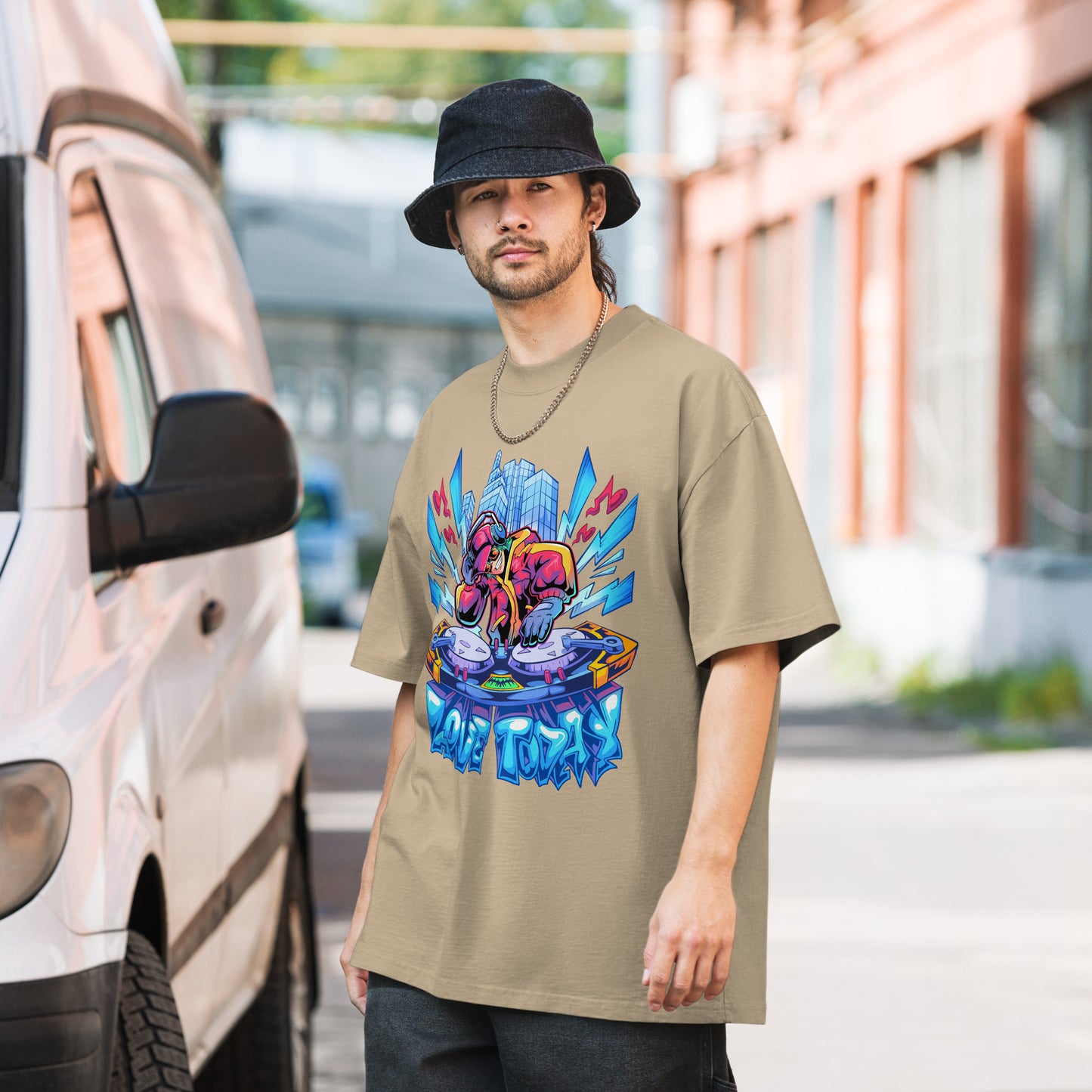 Nonstop Love Oversized Faded T-shirt