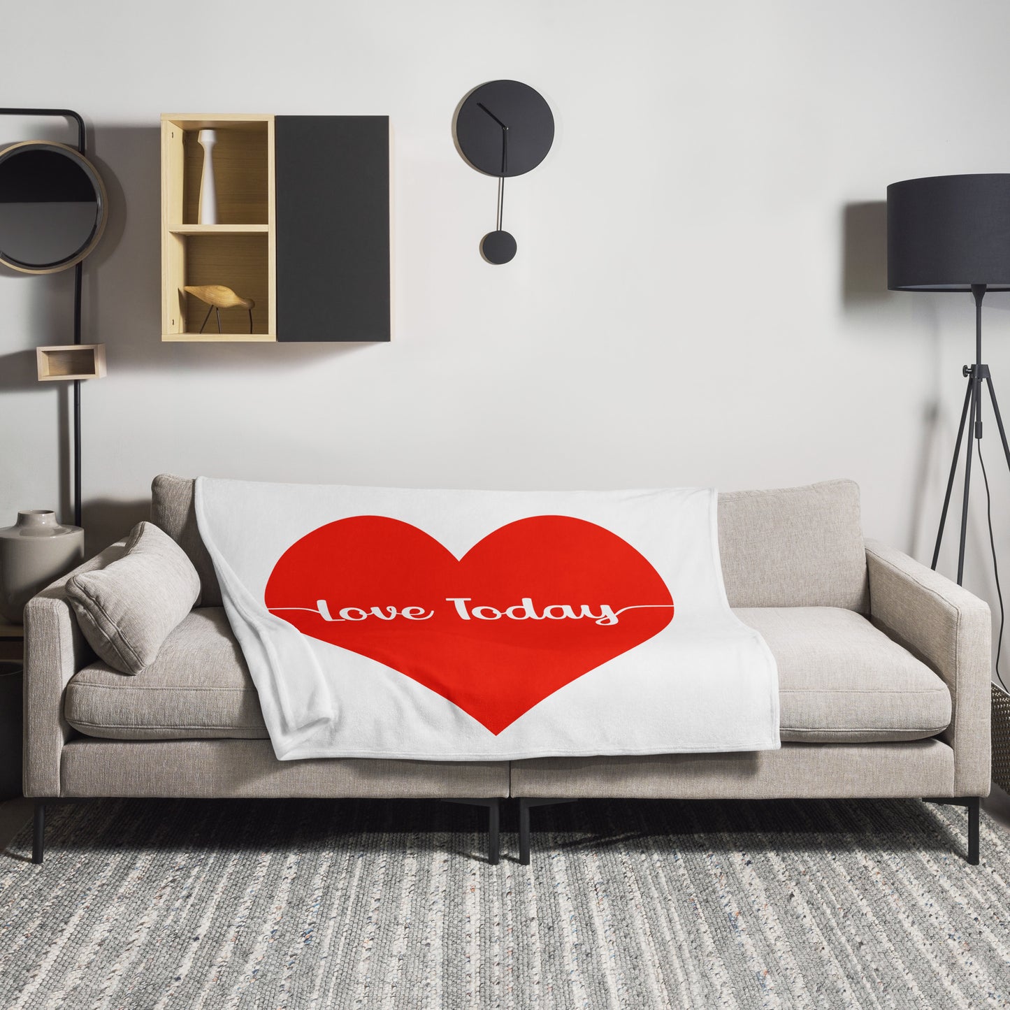 Heartfelt Love Throw Blanket