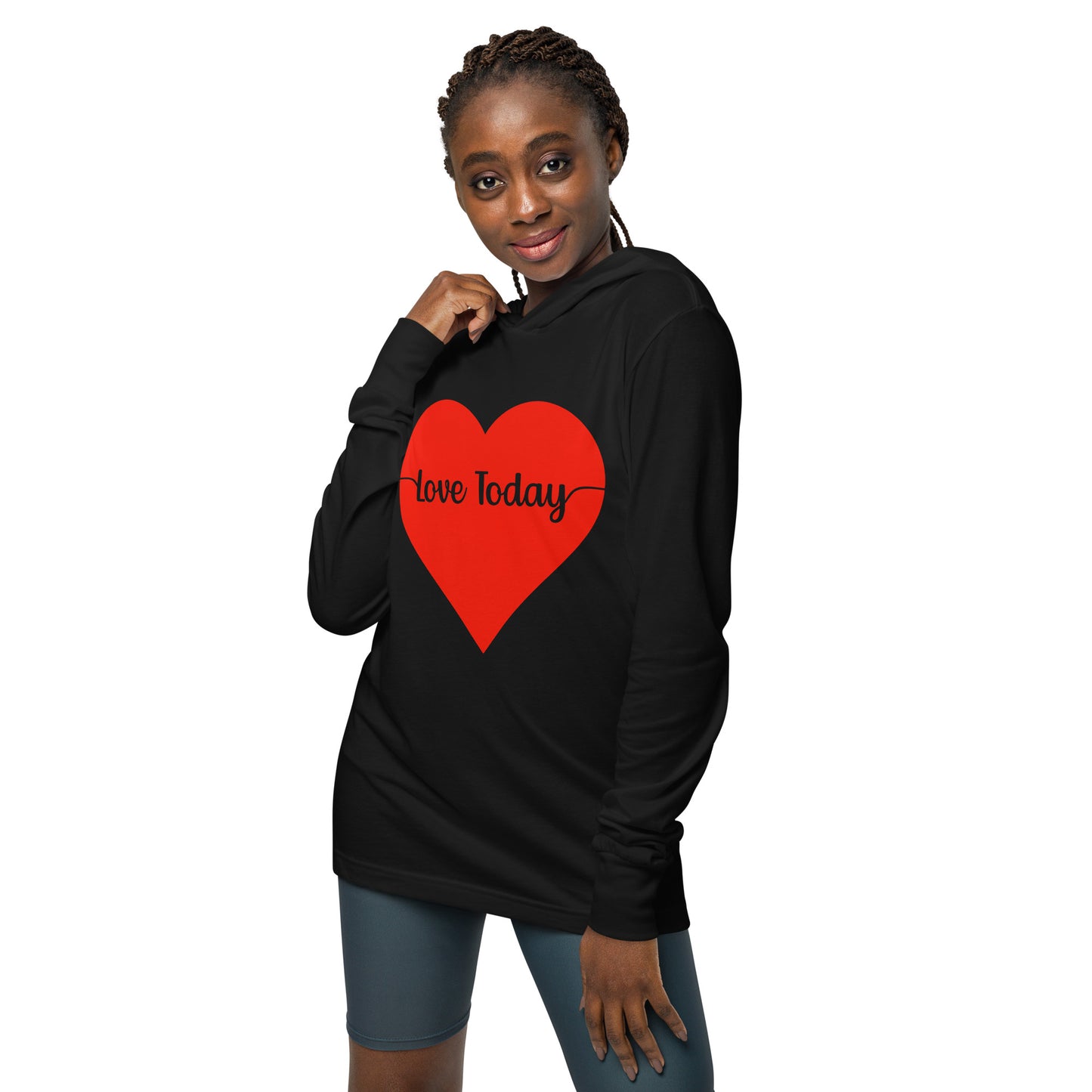 Heartfelt Love Unisex Hooded Long-Sleeve Tee