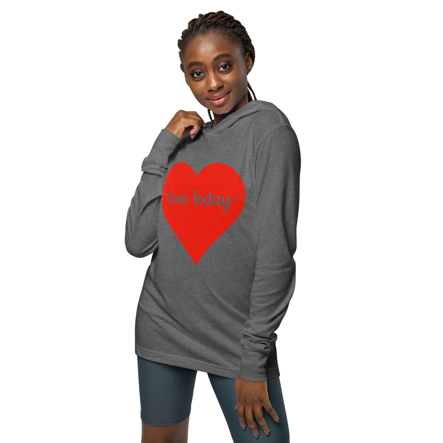 Heartfelt Love Unisex Hooded Long-Sleeve Tee