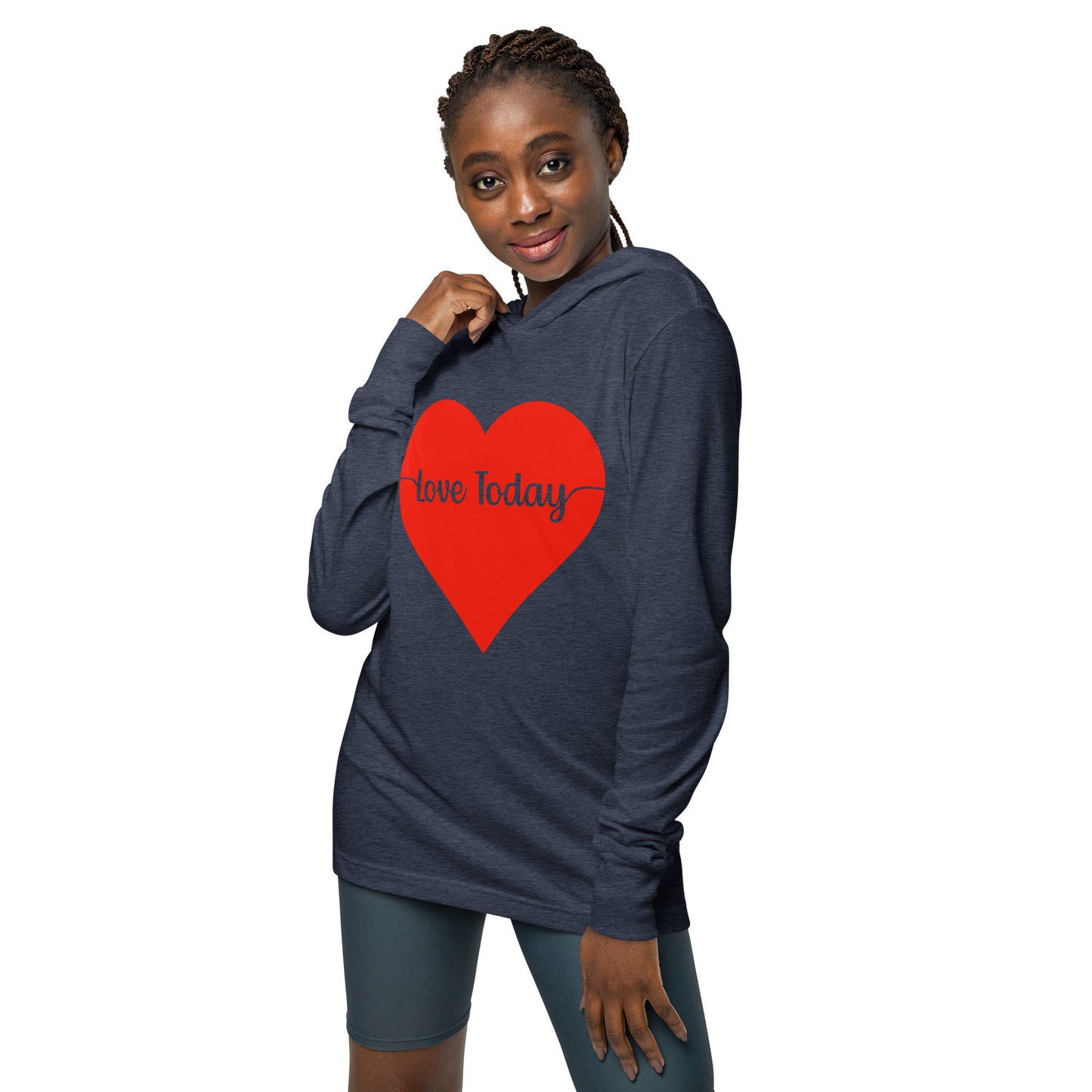 Heartfelt Love Unisex Hooded Long-Sleeve Tee