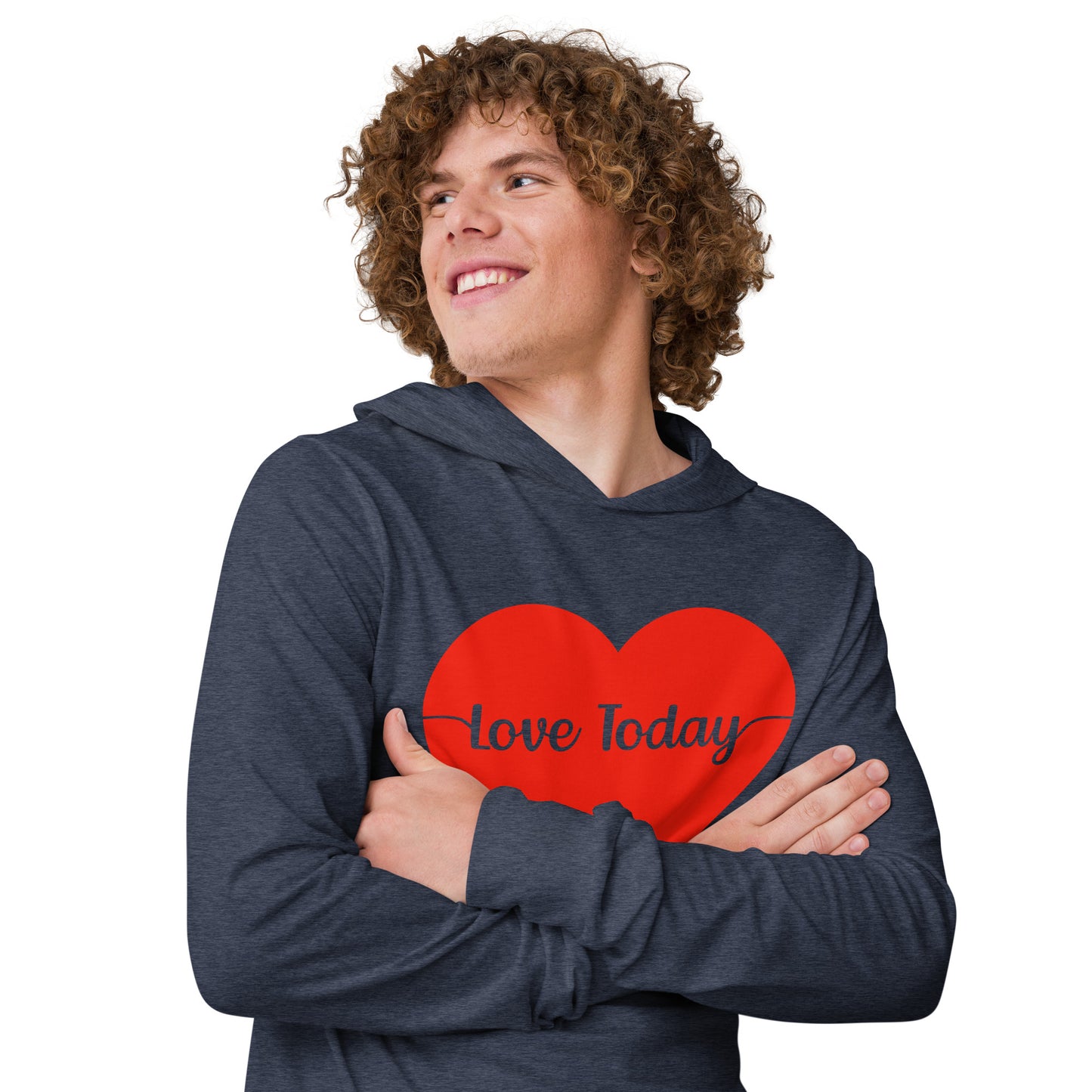 Heartfelt Love Hooded Long-Sleeve Tee