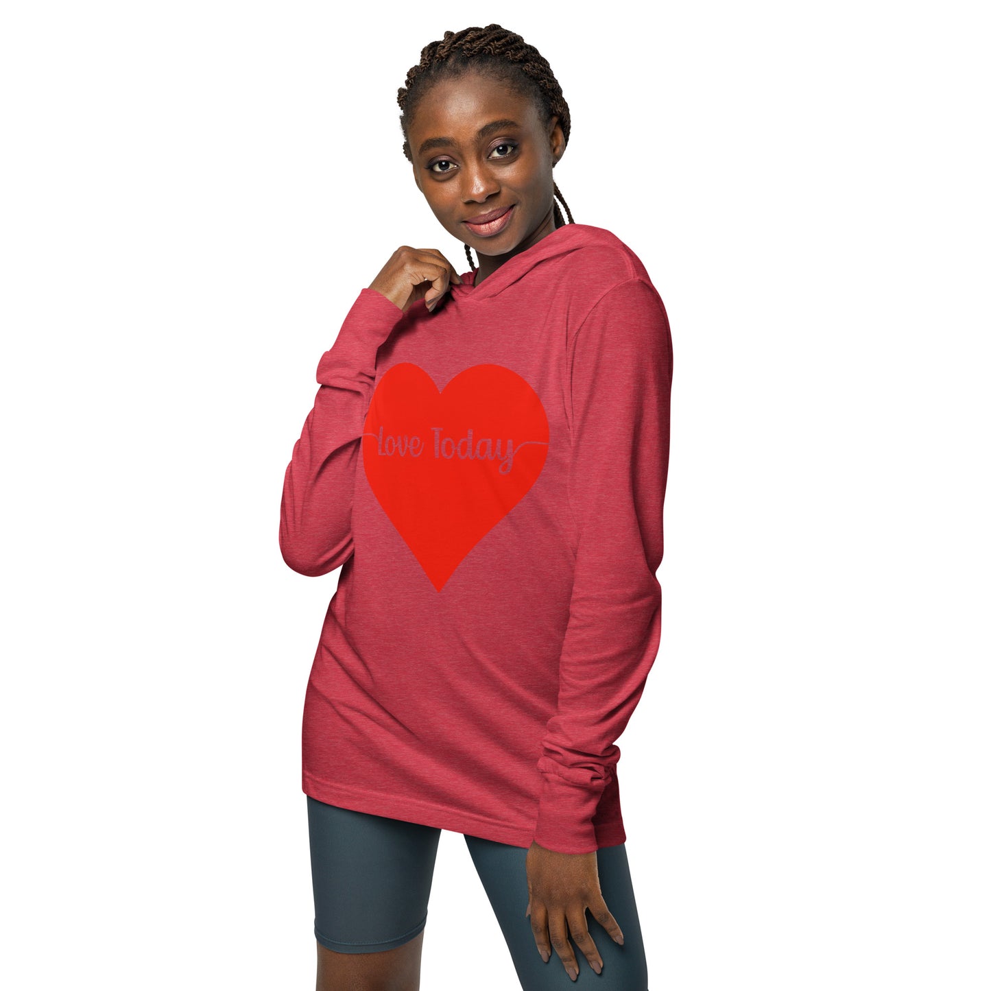 Heartfelt Love Unisex Hooded Long-Sleeve Tee