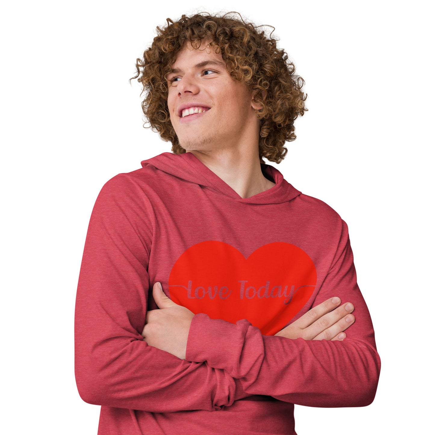 Heartfelt Love Hooded Long-Sleeve Tee