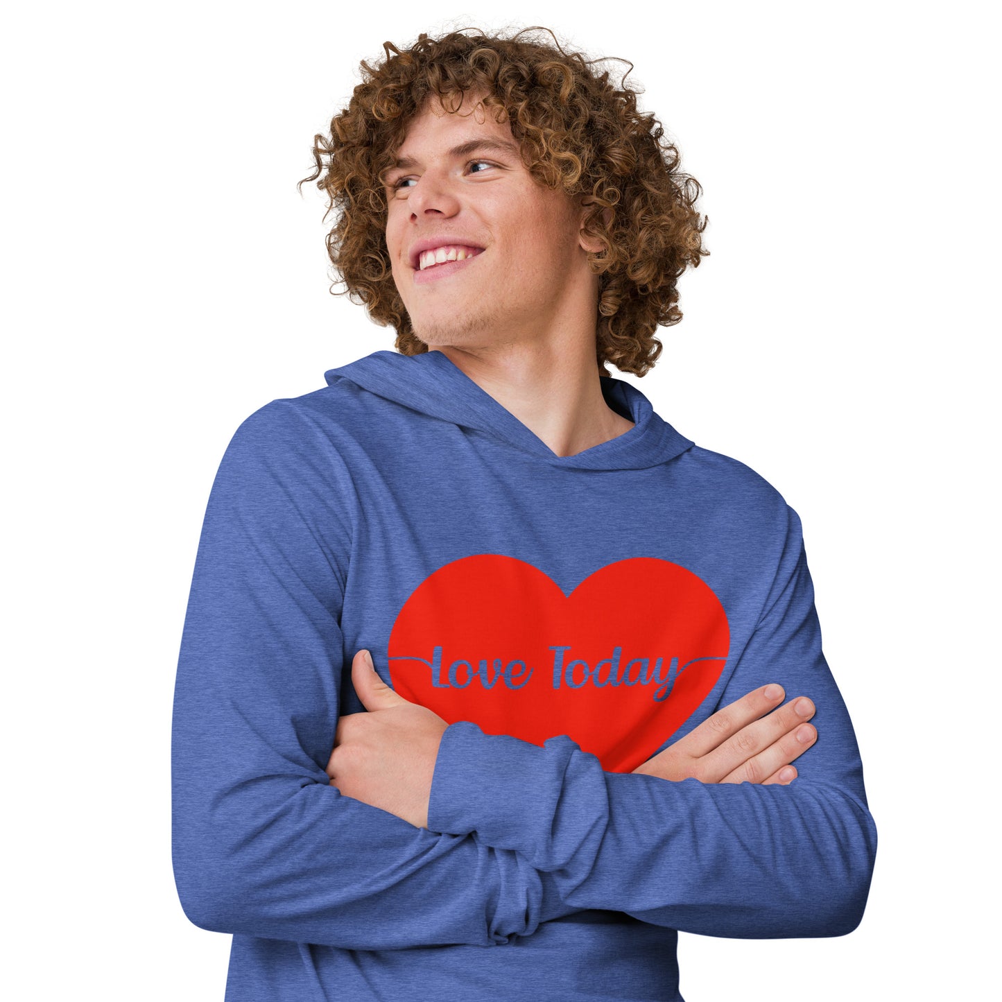 Heartfelt Love Hooded Long-Sleeve Tee