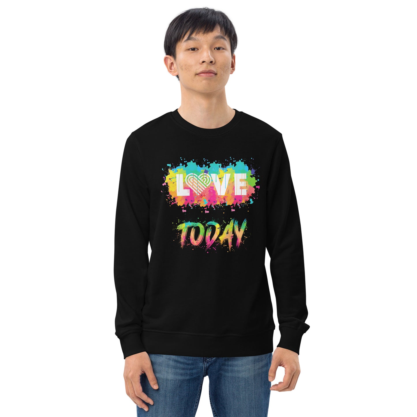 Rainbow Splash Organic Sweatshirt