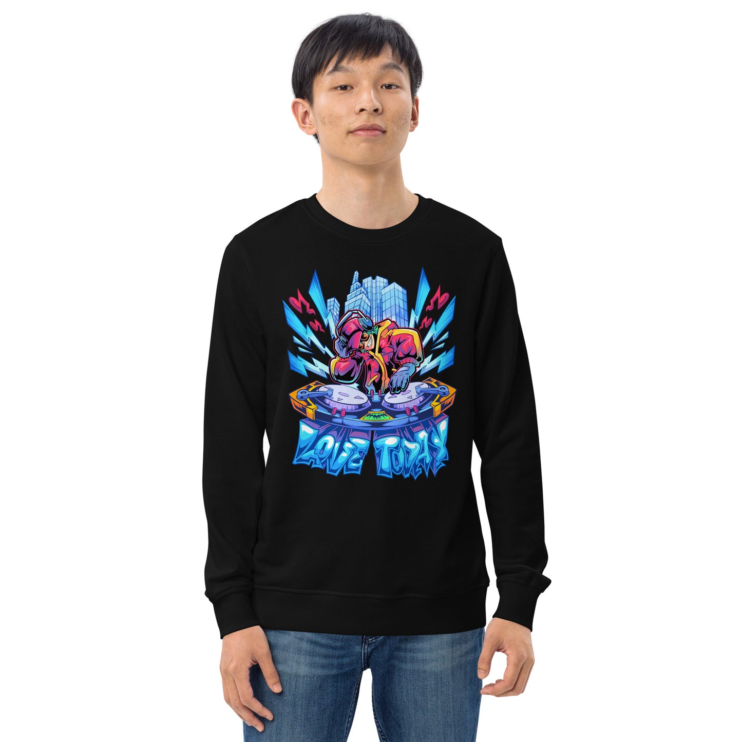 Nonstop Love Unisex Organic Sweatshirt