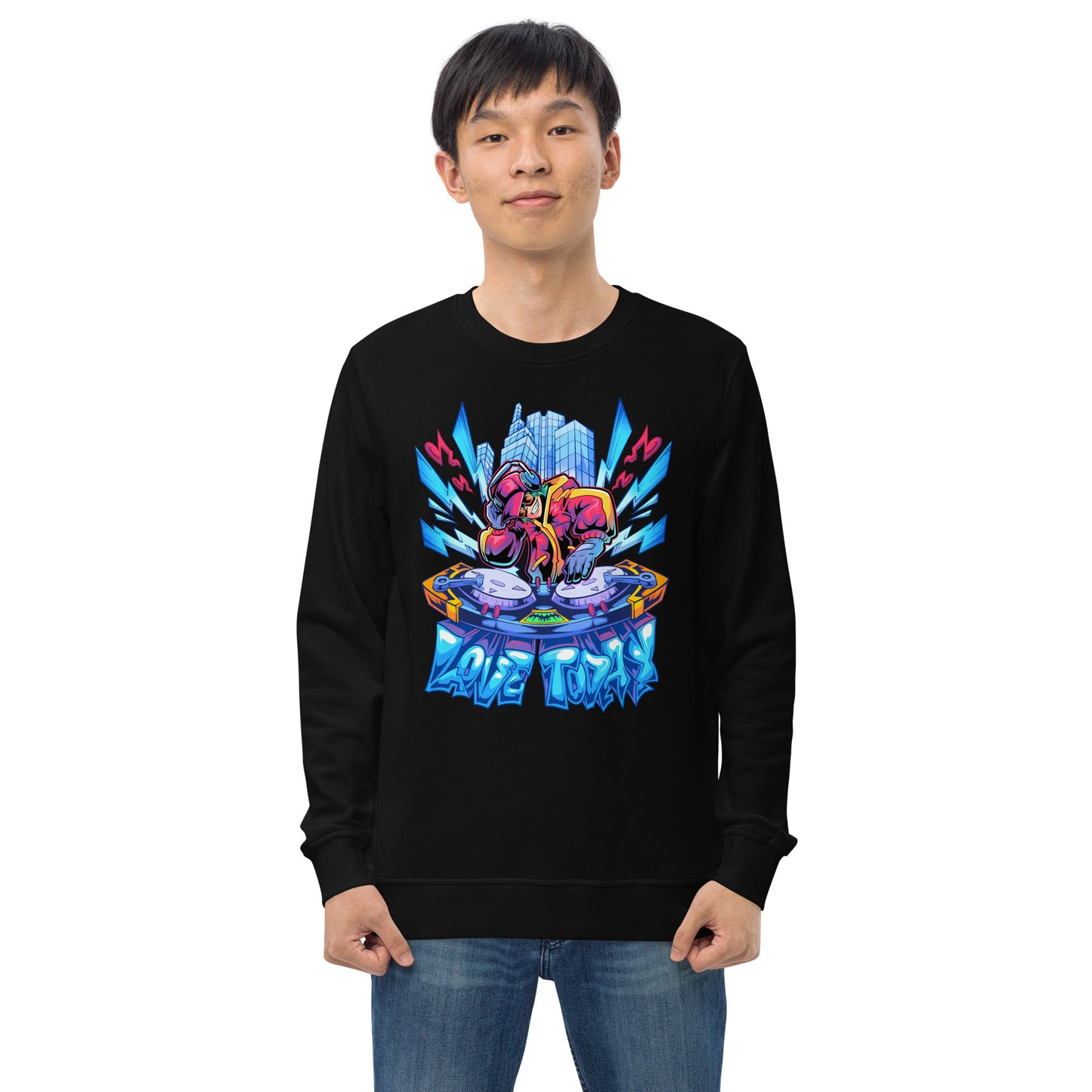 Nonstop Love Unisex Organic Sweatshirt
