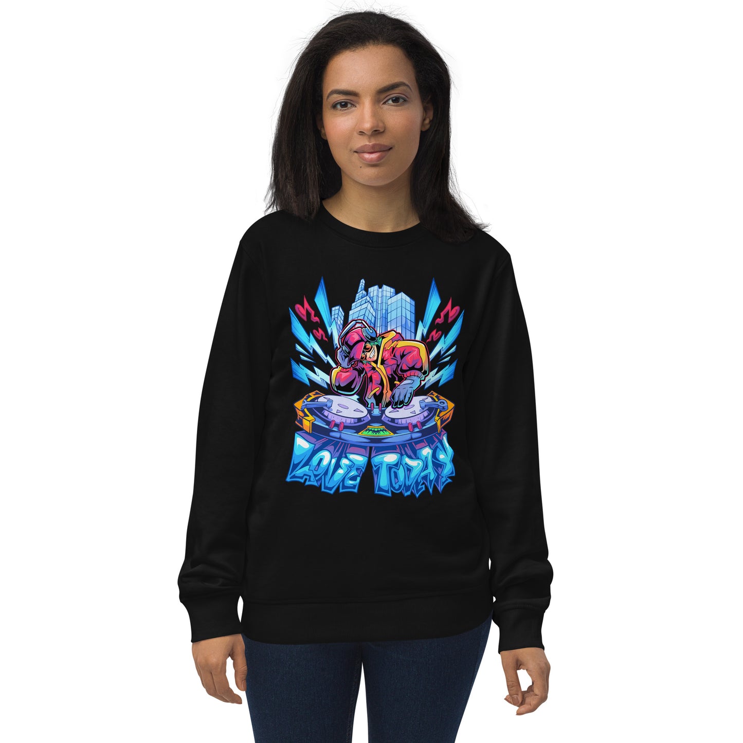 Nonstop Love Unisex Organic Sweatshirt