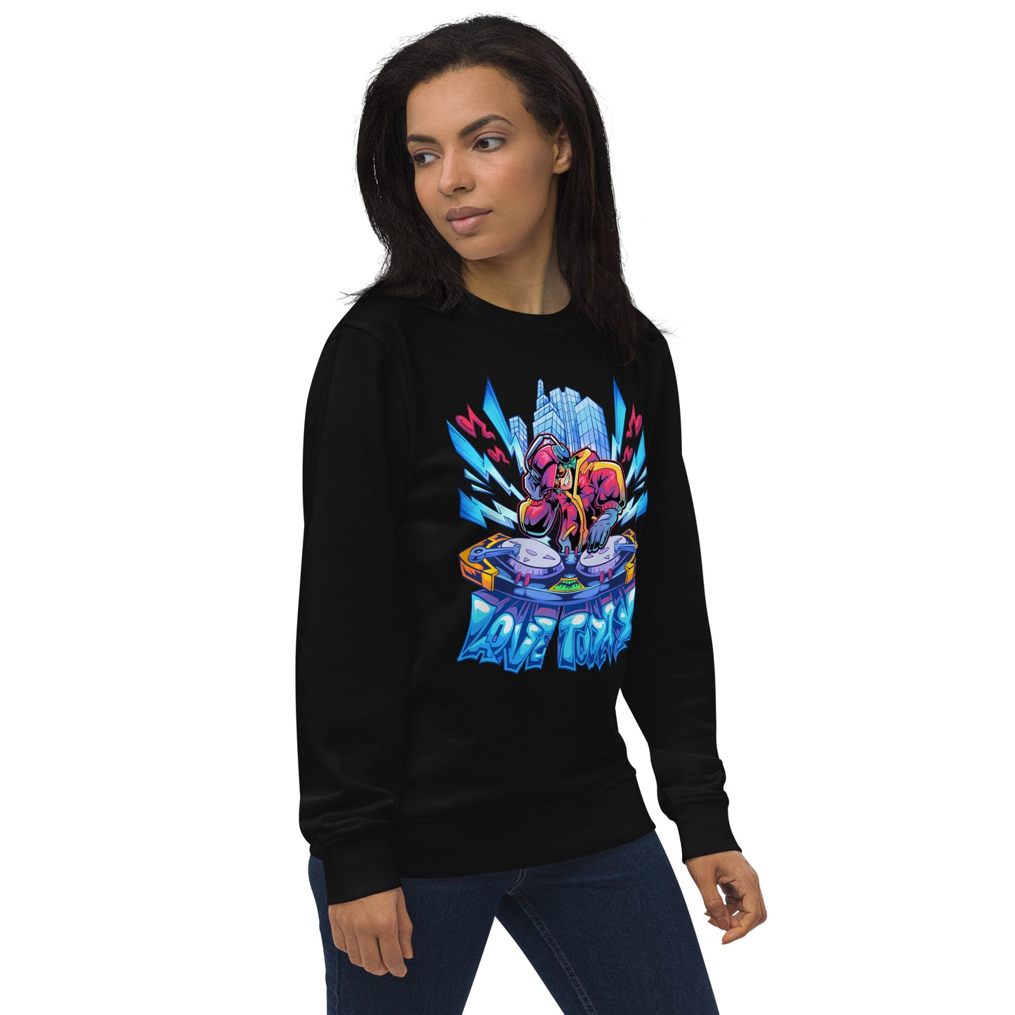 Nonstop Love Unisex Organic Sweatshirt