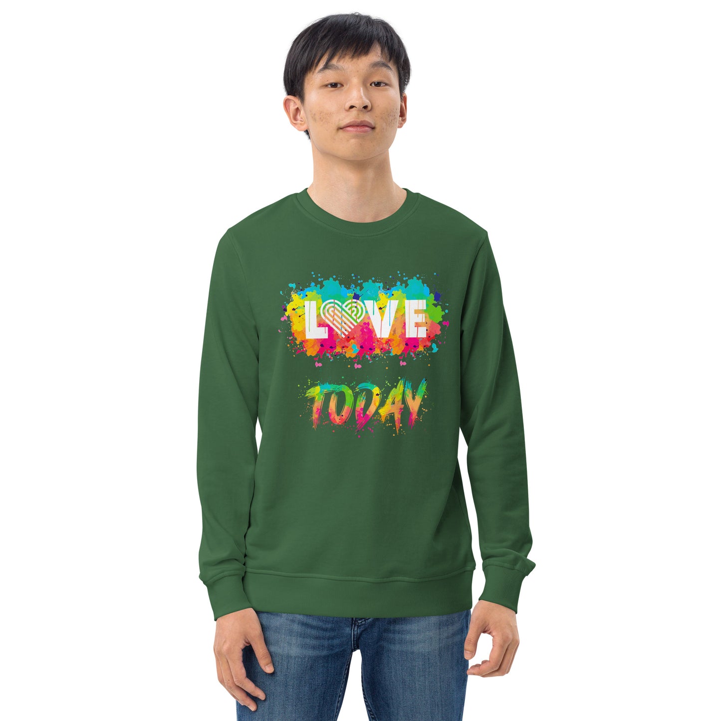 Rainbow Splash Organic Sweatshirt