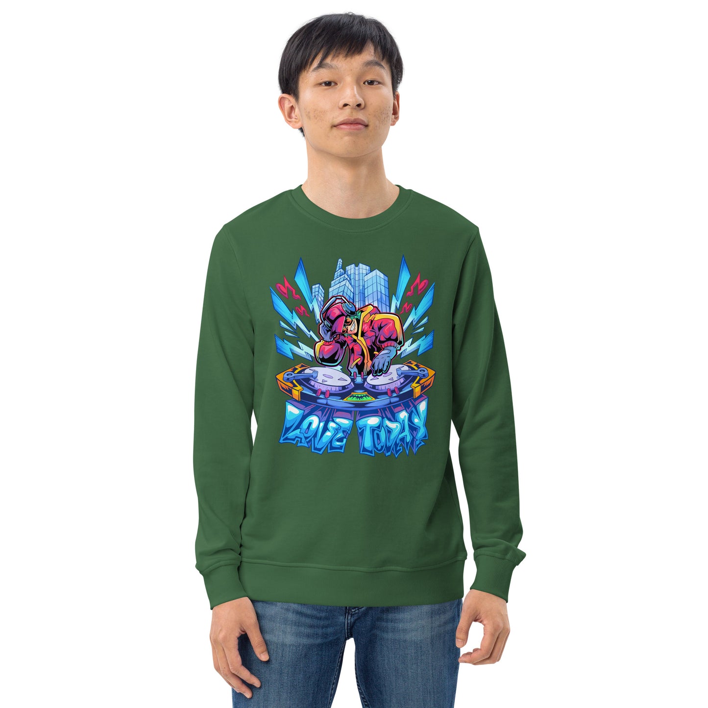 Nonstop Love Unisex Organic Sweatshirt
