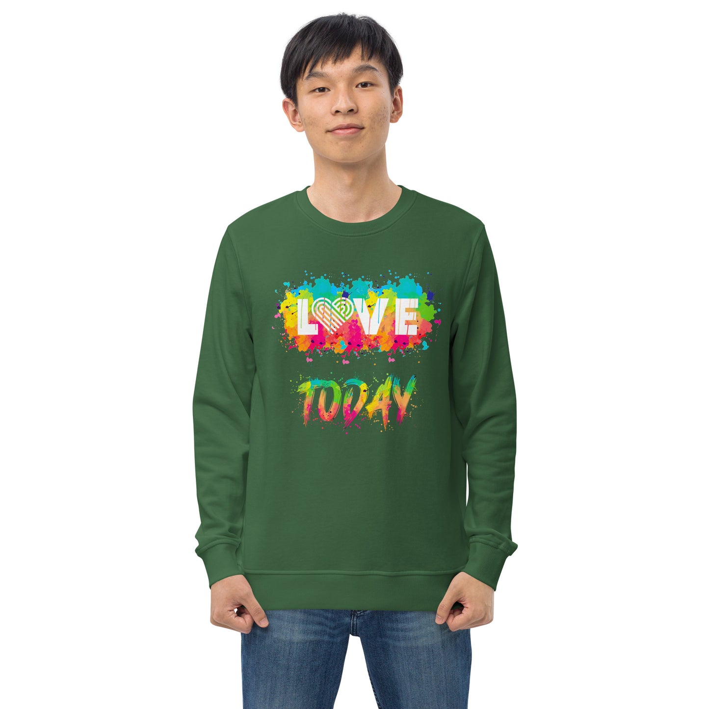 Rainbow Splash Organic Sweatshirt