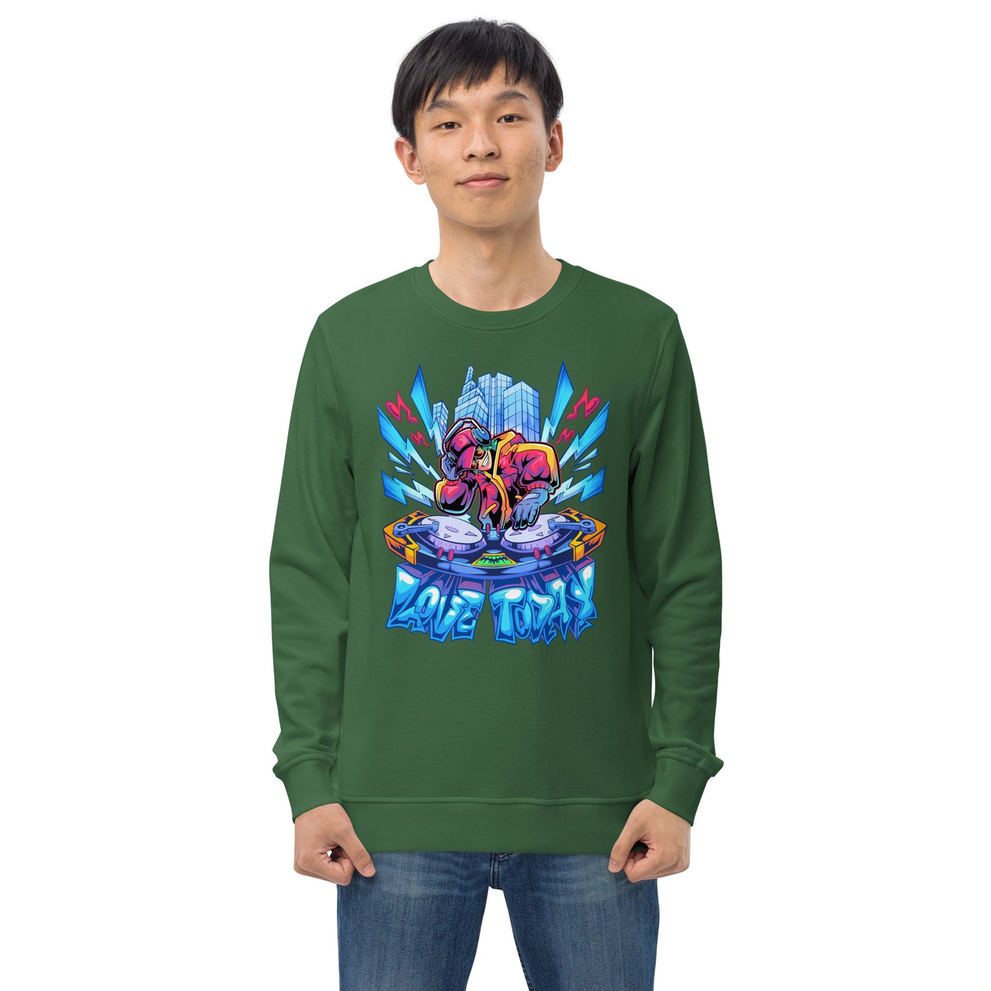 Nonstop Love Unisex Organic Sweatshirt