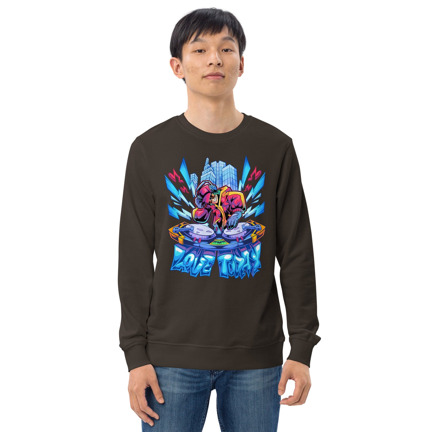 Nonstop Love Unisex Organic Sweatshirt