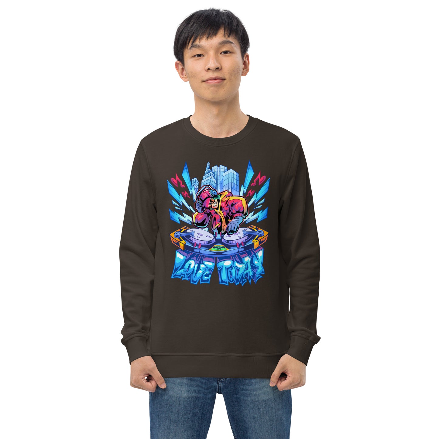 Nonstop Love Unisex Organic Sweatshirt