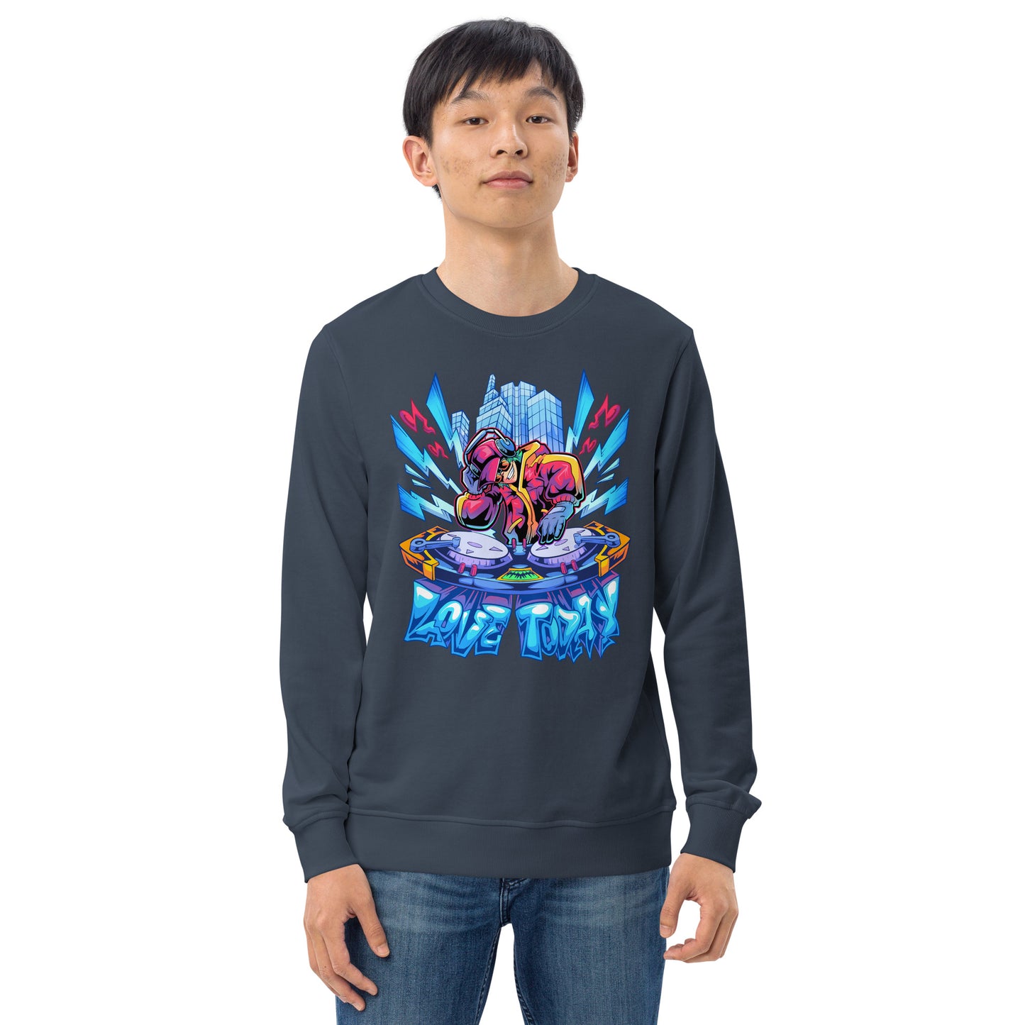 Nonstop Love Unisex Organic Sweatshirt