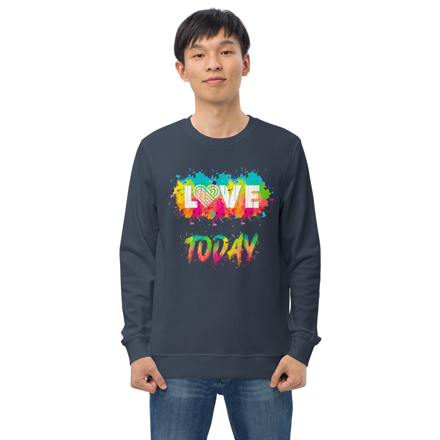 Rainbow Splash Organic Sweatshirt