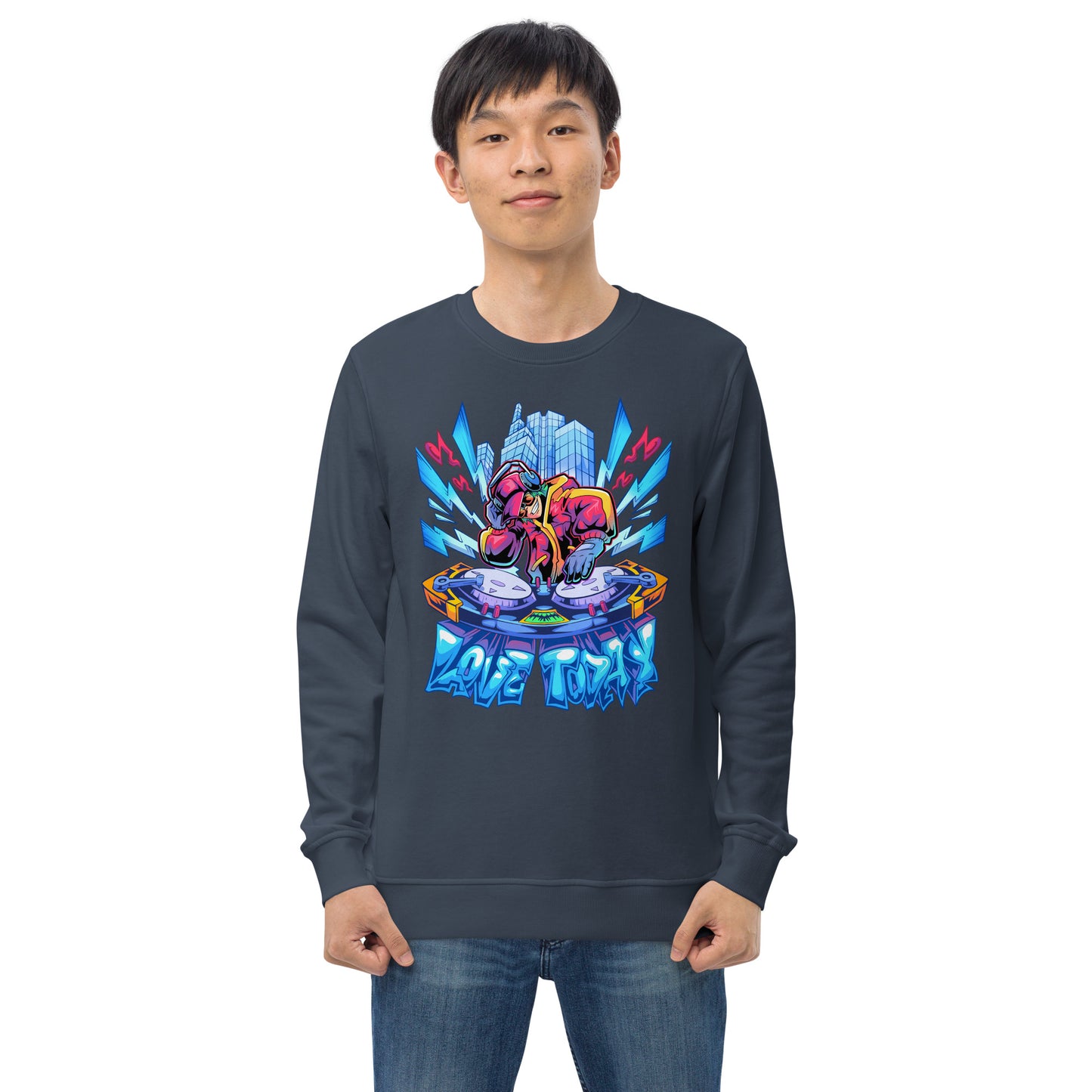 Nonstop Love Unisex Organic Sweatshirt