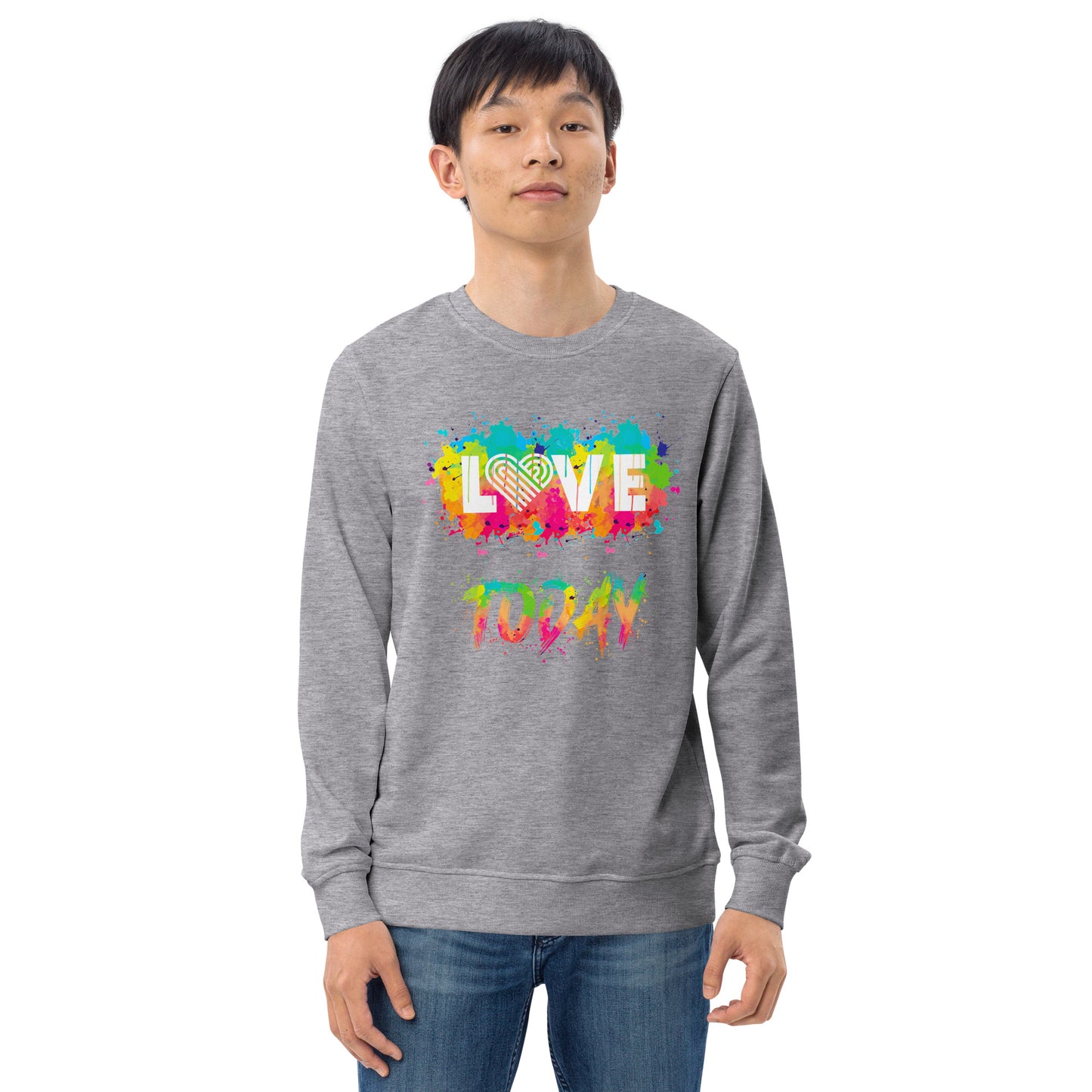 Rainbow Splash Organic Sweatshirt