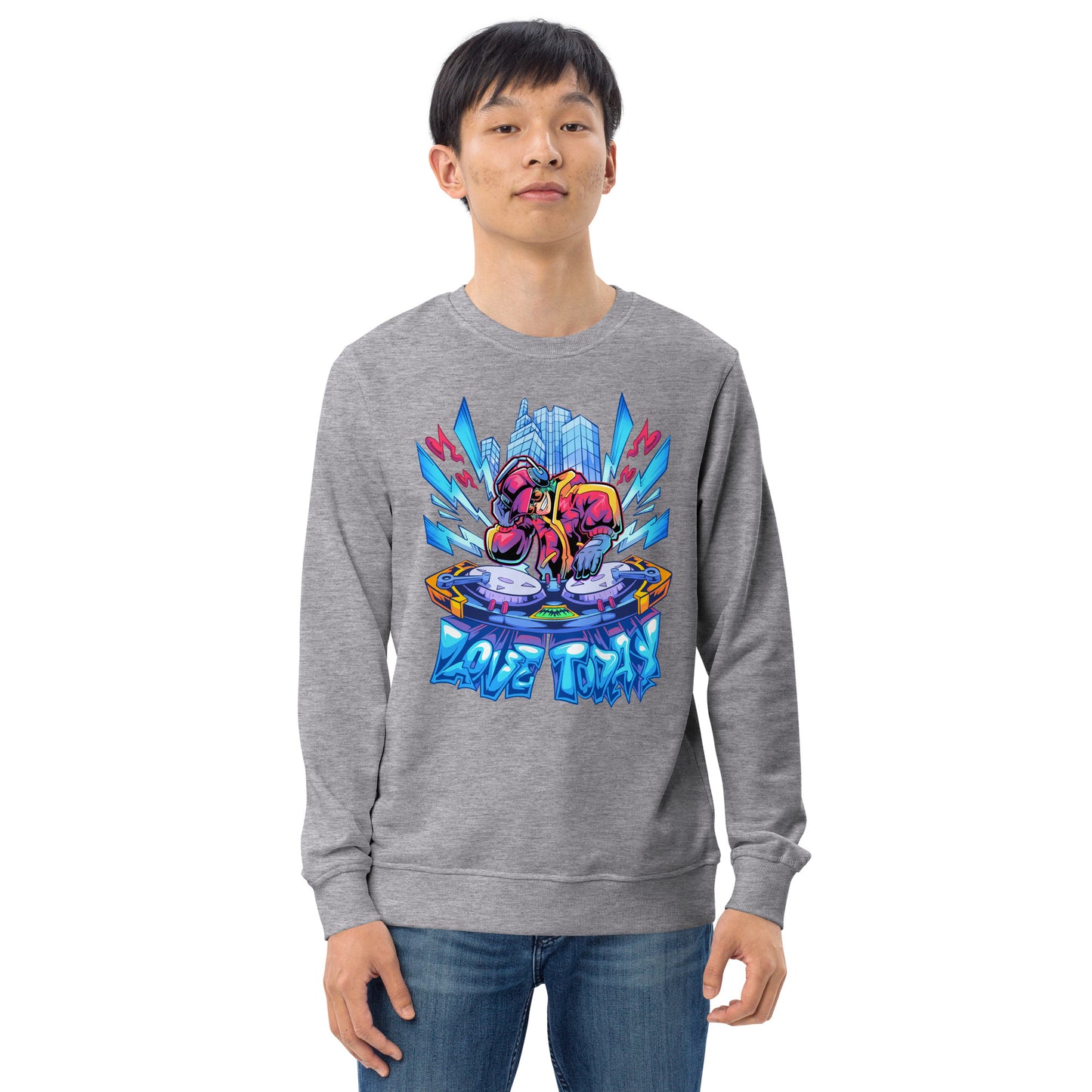 Nonstop Love Unisex Organic Sweatshirt