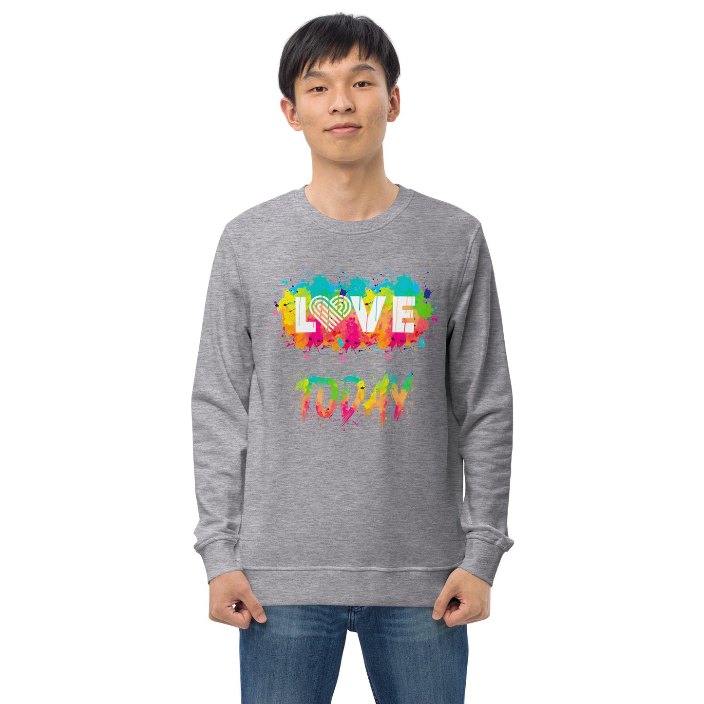 Rainbow Splash Organic Sweatshirt