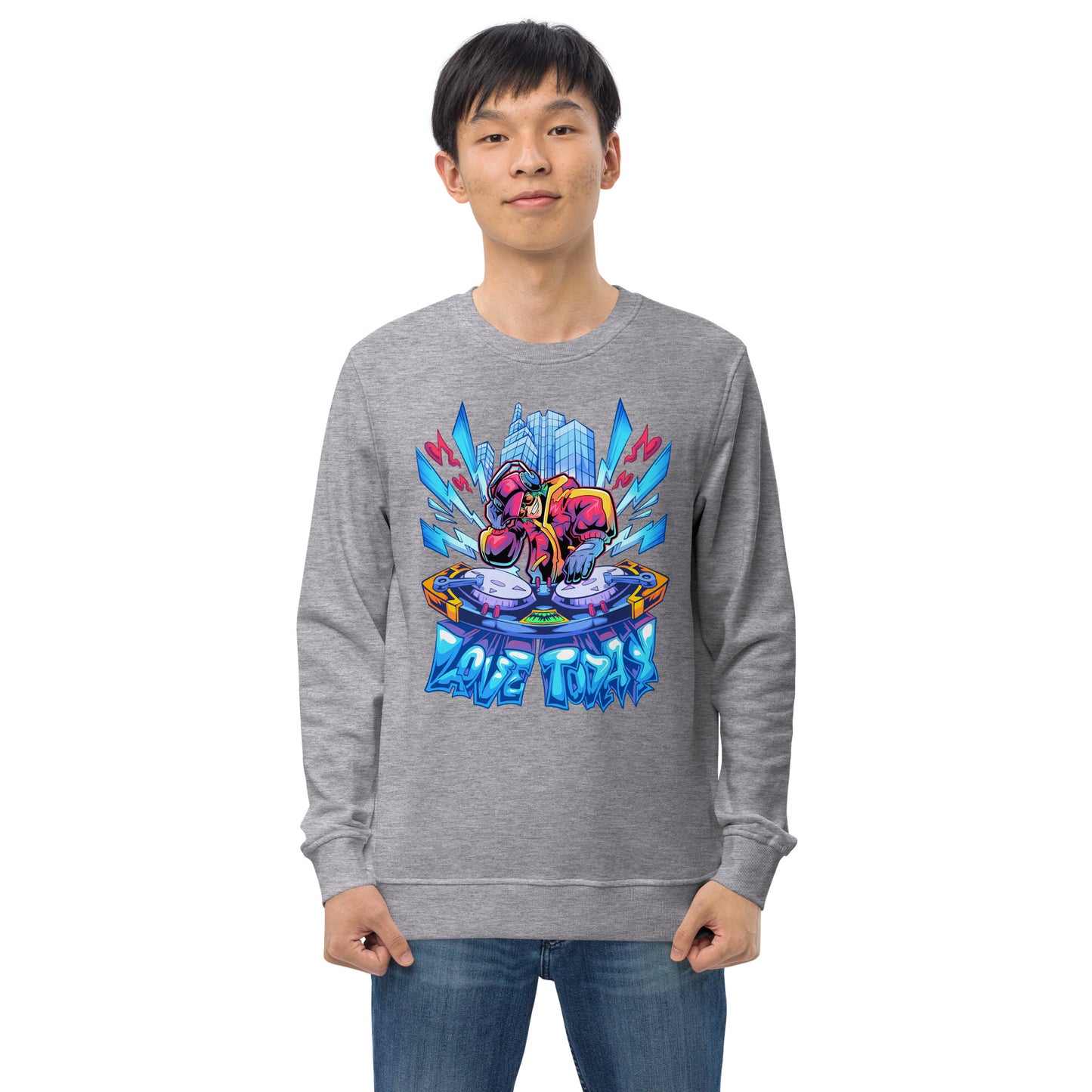 Nonstop Love Unisex Organic Sweatshirt