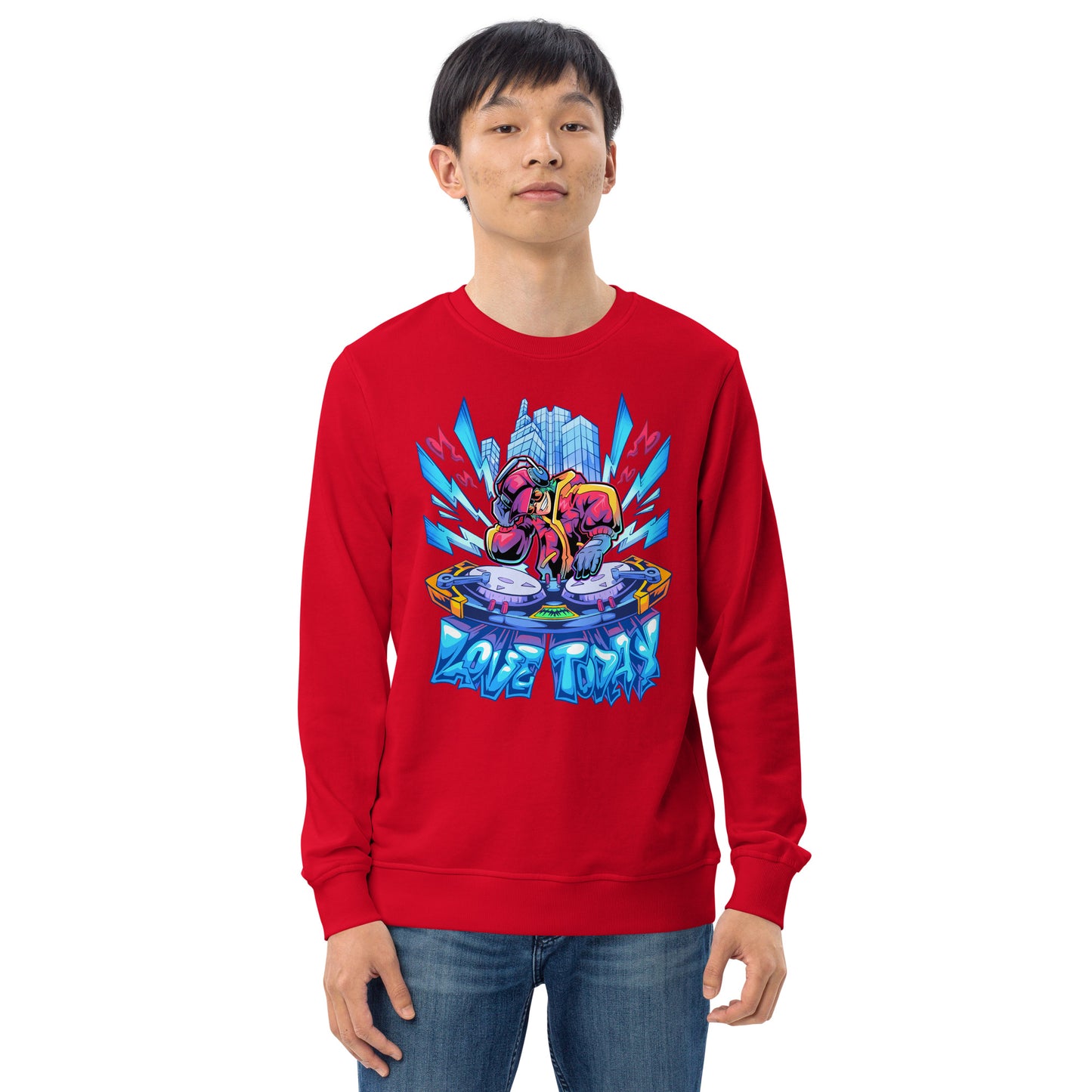 Nonstop Love Unisex Organic Sweatshirt