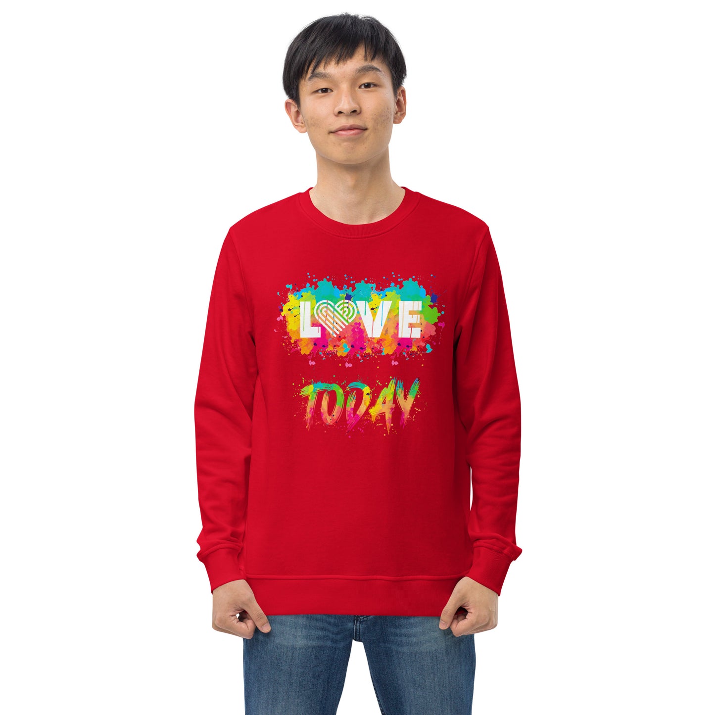 Rainbow Splash Organic Sweatshirt