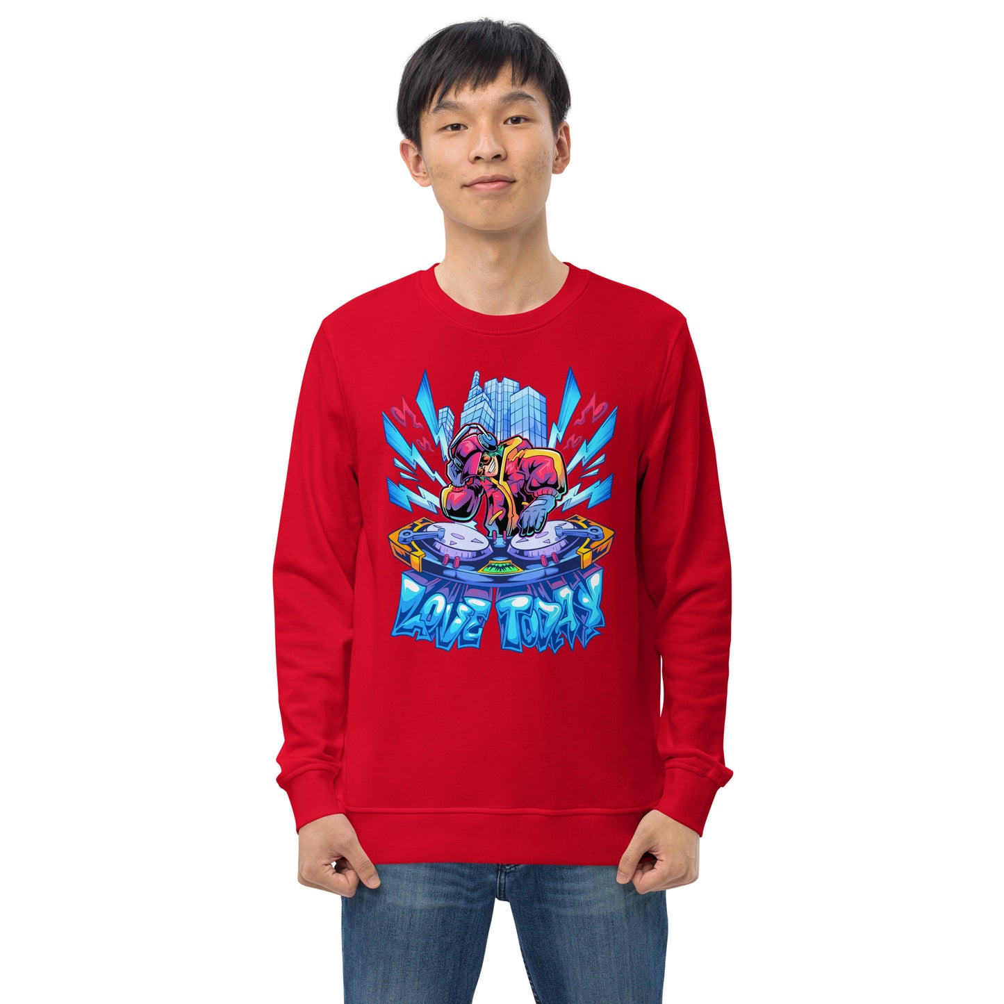 Nonstop Love Unisex Organic Sweatshirt