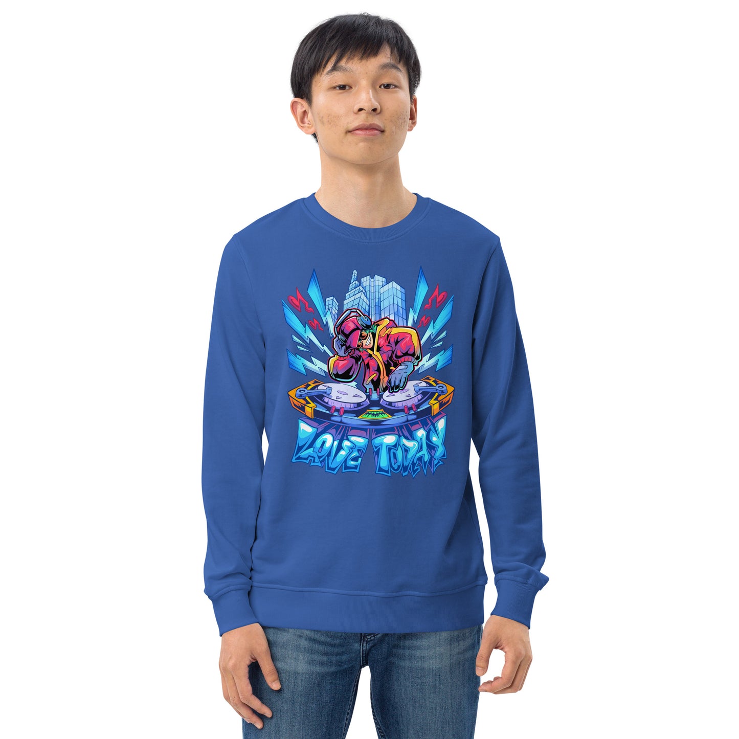 Nonstop Love Unisex Organic Sweatshirt
