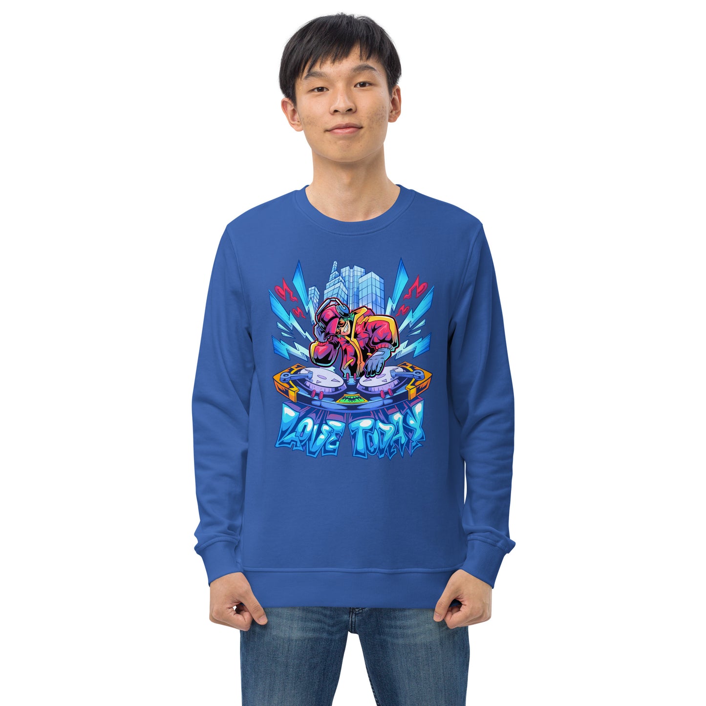 Nonstop Love Unisex Organic Sweatshirt