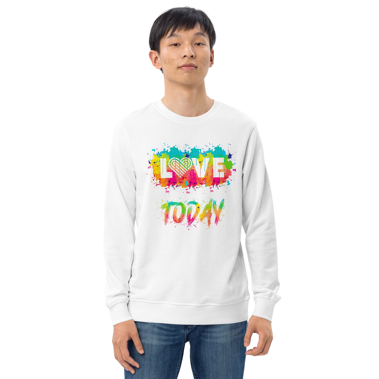 Rainbow Splash Organic Sweatshirt
