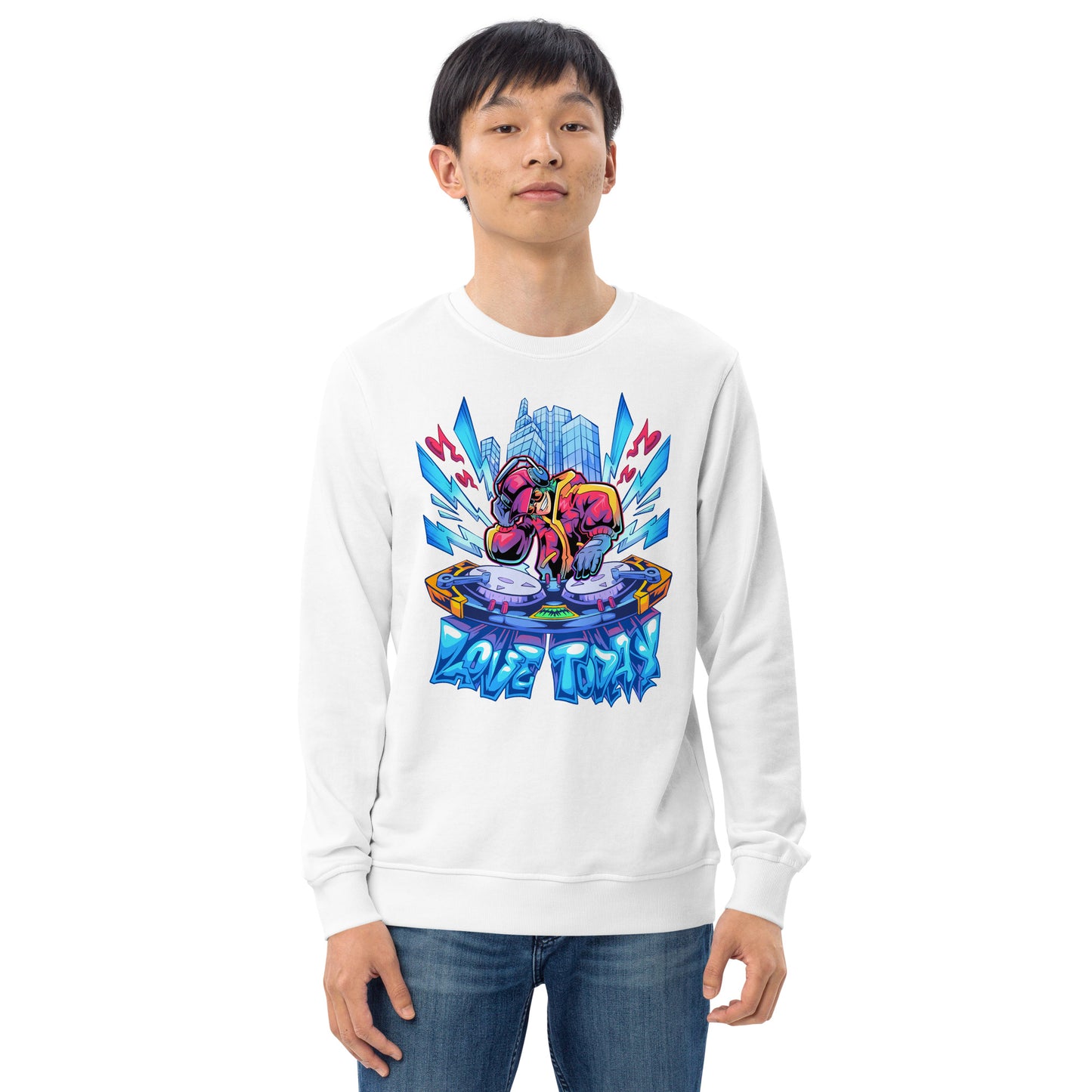 Nonstop Love Unisex Organic Sweatshirt