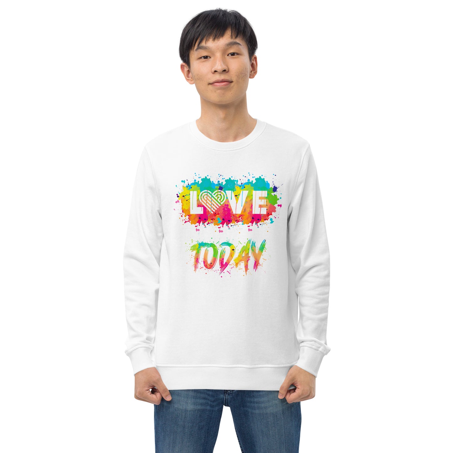 Rainbow Splash Organic Sweatshirt