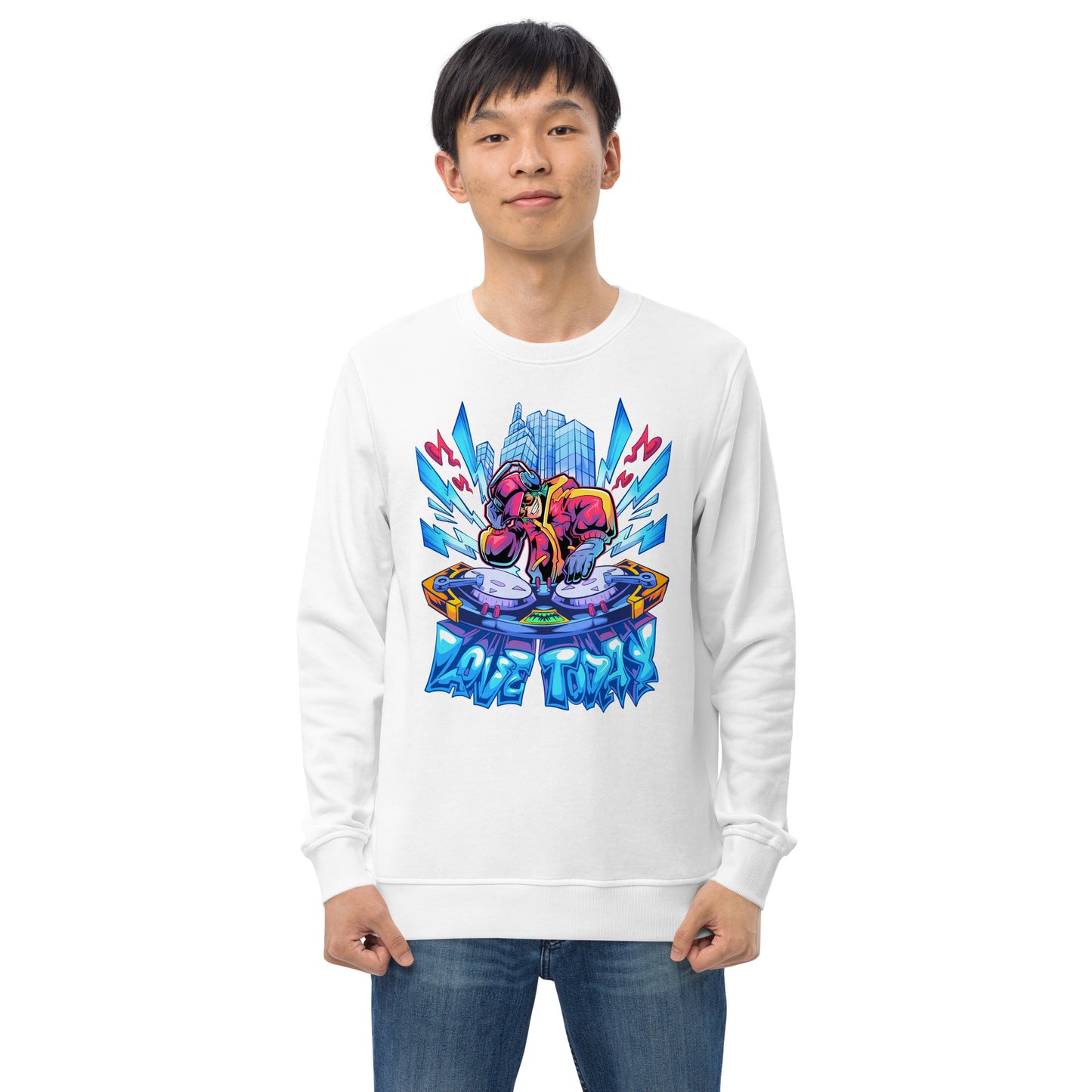 Nonstop Love Unisex Organic Sweatshirt