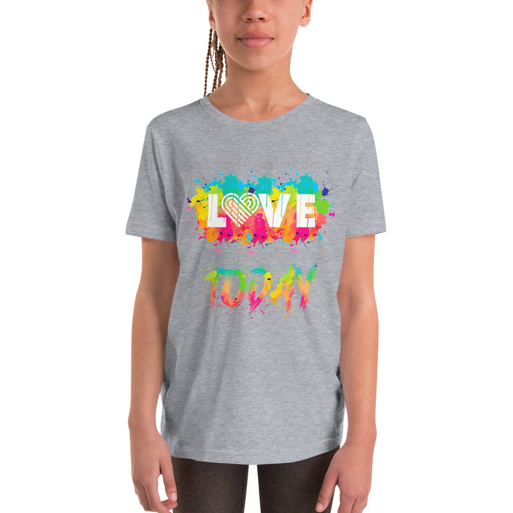 Rainbow Splash Youth Short Sleeve T-Shirt