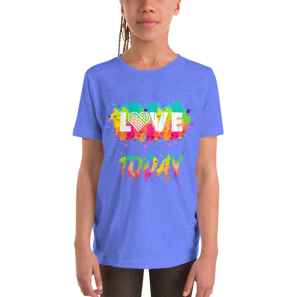 Rainbow Splash Youth Short Sleeve T-Shirt