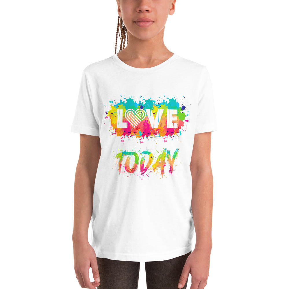 Rainbow Splash Youth Short Sleeve T-Shirt