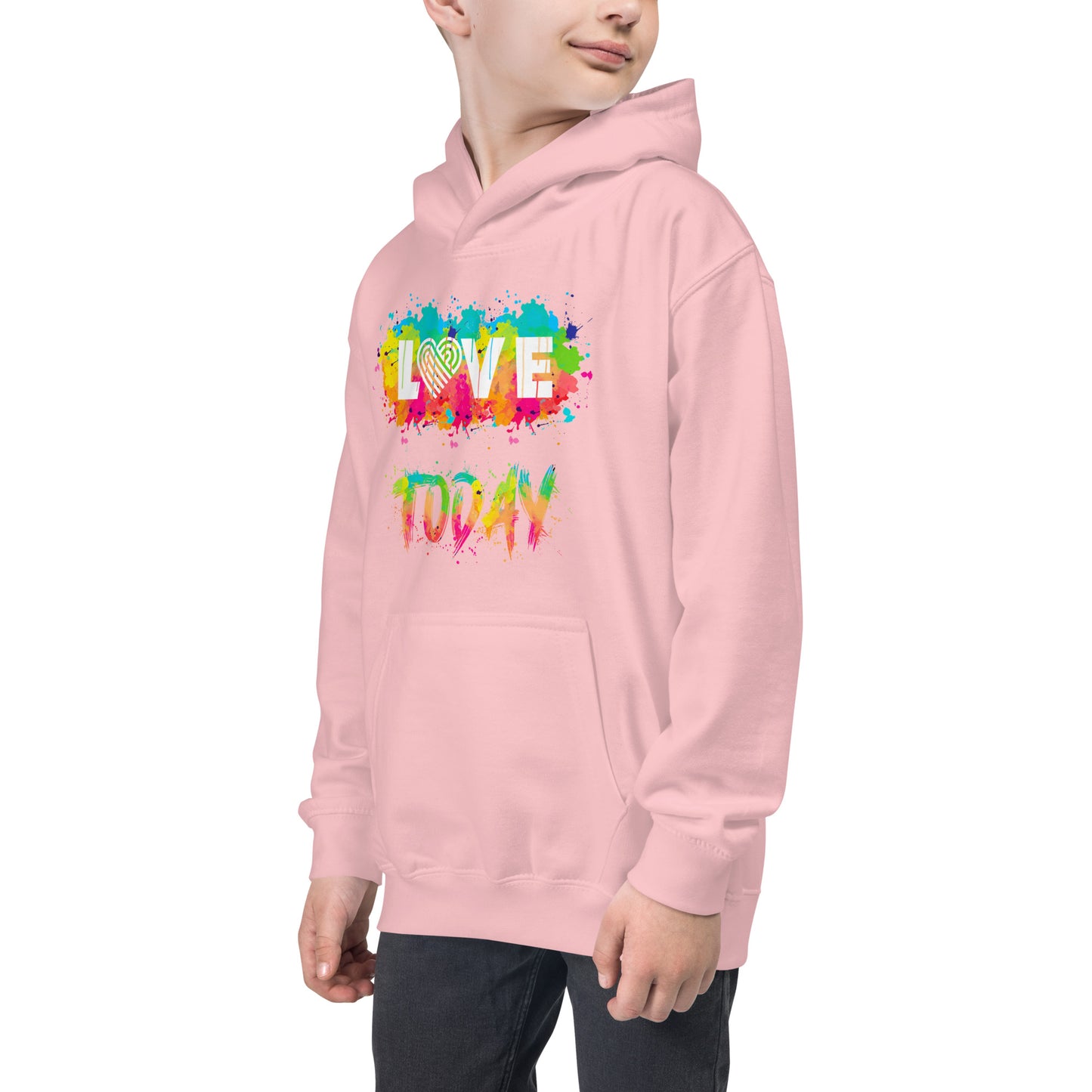 Rainbow Splash Youth Hoodie