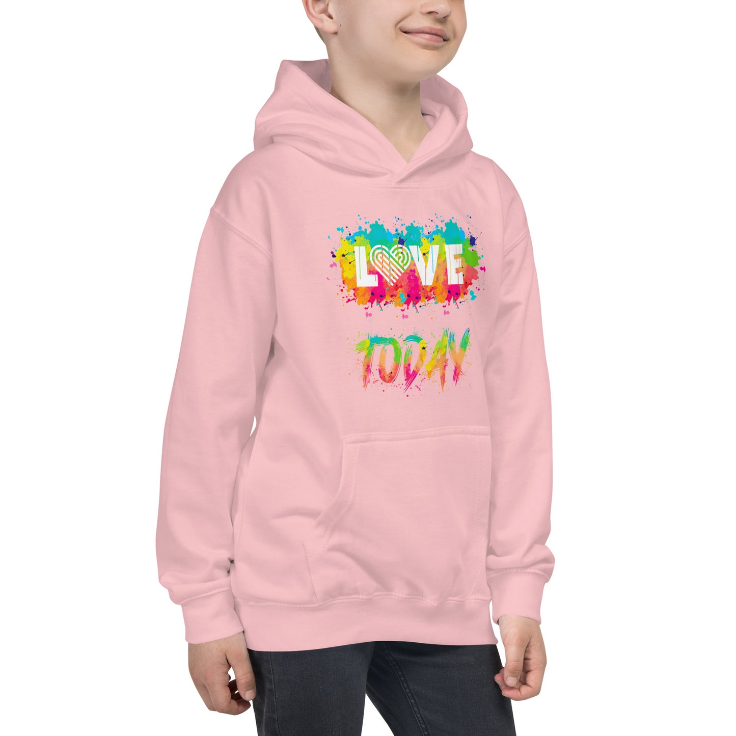 Rainbow Splash Youth Hoodie