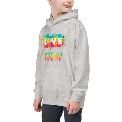 Rainbow Splash Youth Hoodie