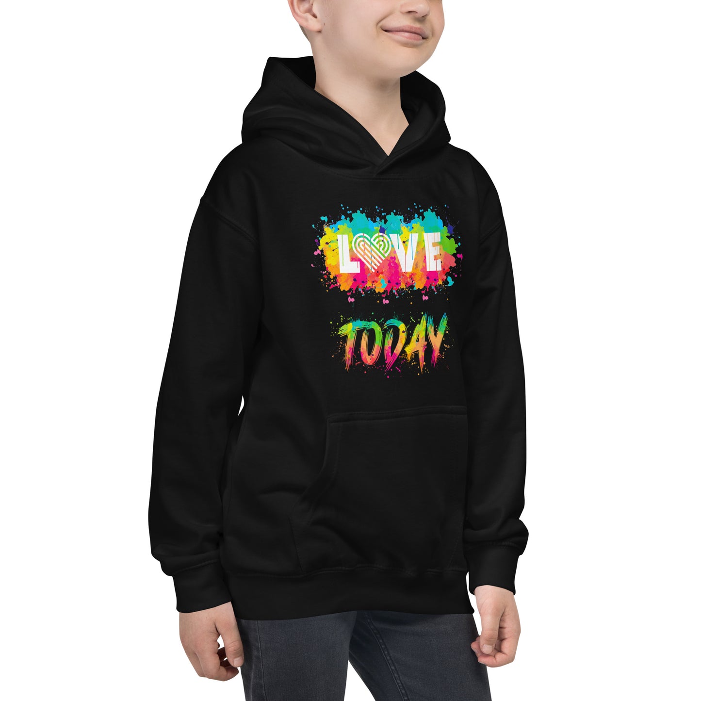 Rainbow Splash Youth Hoodie