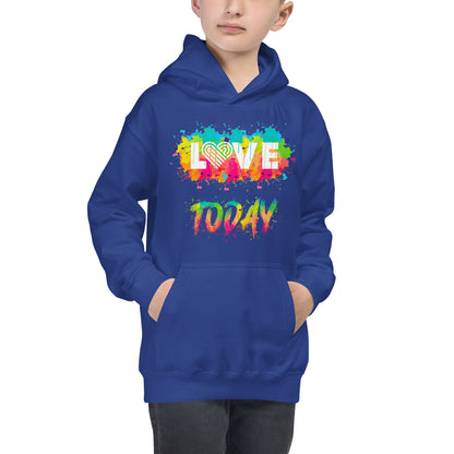 Rainbow Splash Youth Hoodie