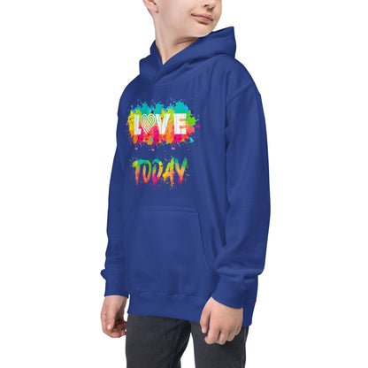 Rainbow Splash Youth Hoodie