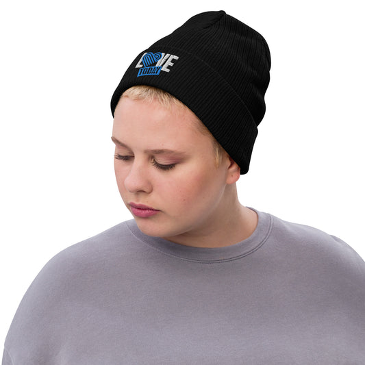 Logolove Ribbed knit beanie