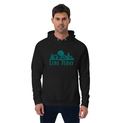 Get Out There Eco Raglan Hoodie