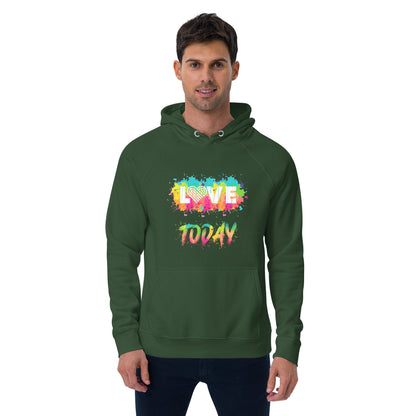 Rainbow Splash Eco Raglan Hoodie